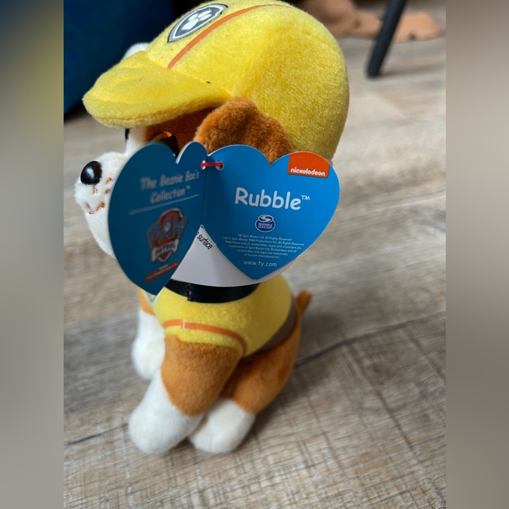 NWT TY Beanie Boo Paw Patrol Rubble - Picture 2 of 8